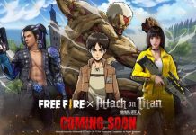 Free Fire announces latest crossover with Attack on Titan