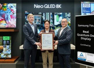 Samsung QLED TVs Earn ‘Real Quantum Dot Display’ Certification From TÜV Rheinland