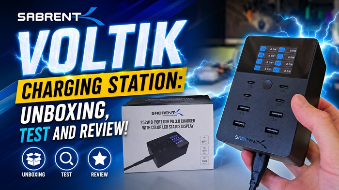 SABRENT VOLTIK Charging Station Unboxing, Test and Review Cover