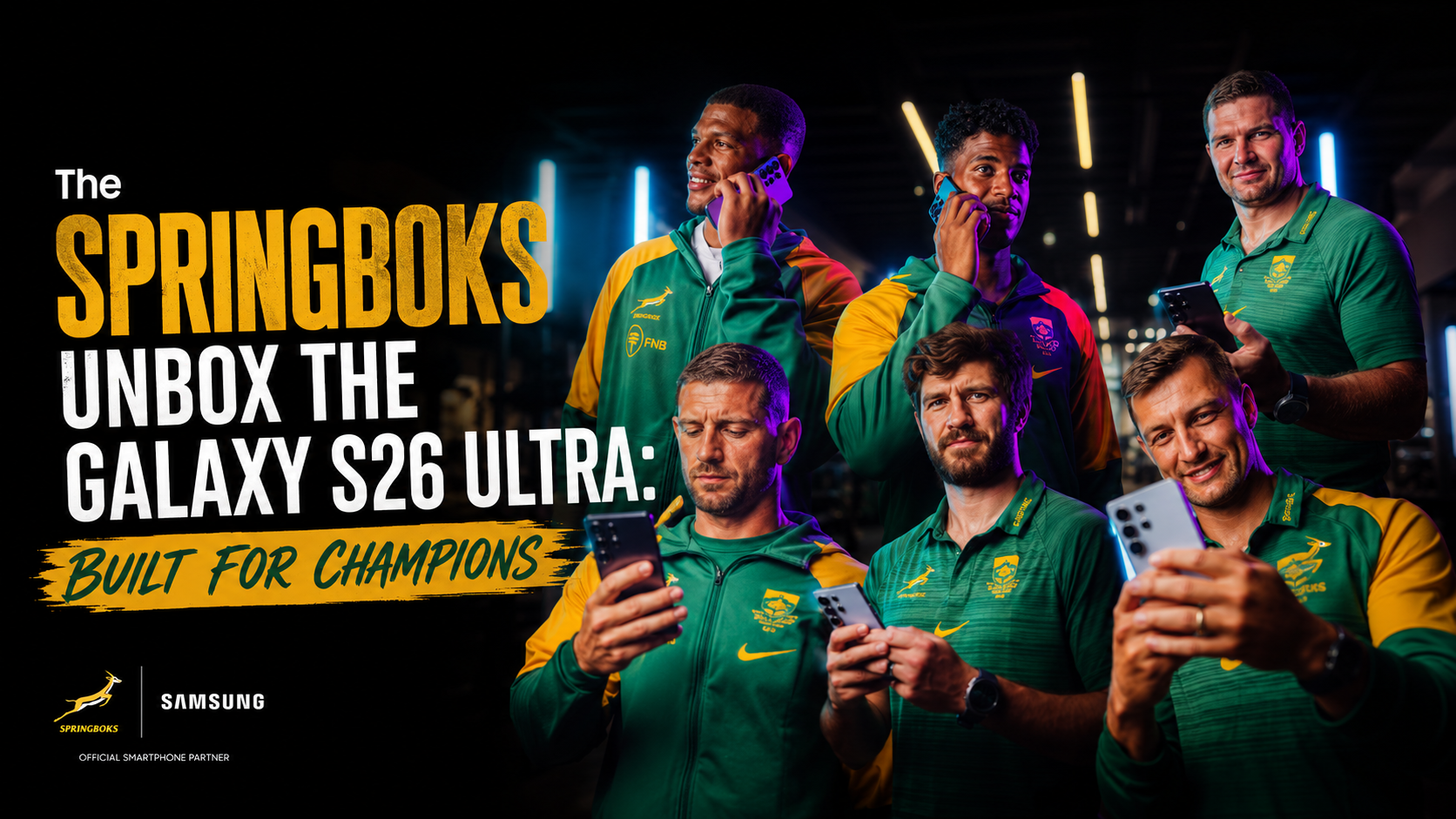 Springboks unveil the Galaxy S26 Ultra