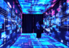Neon Circuit Tunnel Exhibition